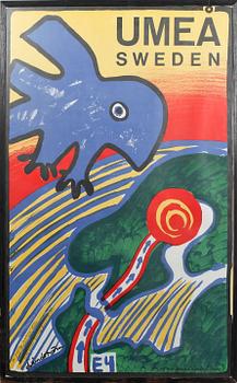 Bengt Lindström · BENGT LINDSTRÖM, affisch, signerad.