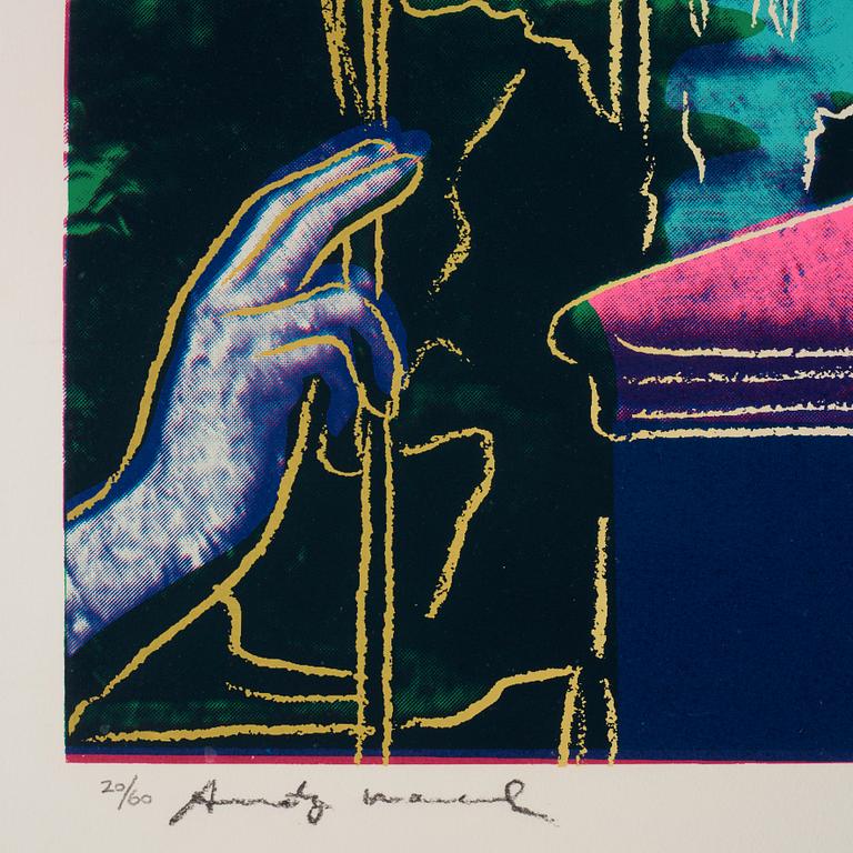 Andy Warhol, Andy Warhol, "Leonardo da Vinci, The annunciation", ur: "Details of renaissance paintings".