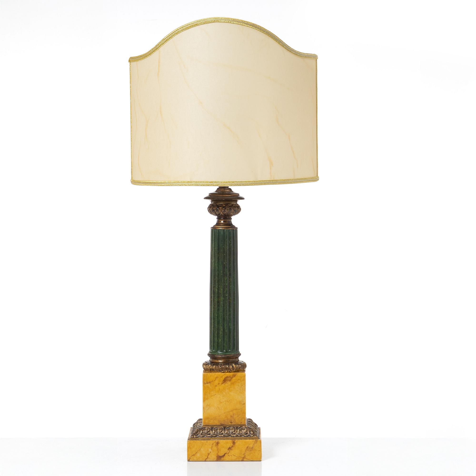 Bordslampor, ett par,  Empirestil, Acanto, Spanien, samtida.