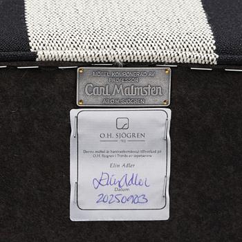 Carl Malmsten, a "Jättepaddan" (Giant Toad) armchair with footstool, O.H. Sjögren, Tranås, 2025.