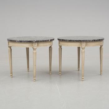 BORD, ett par. Louis Seize-stil, 1900-talets andra hälft.
