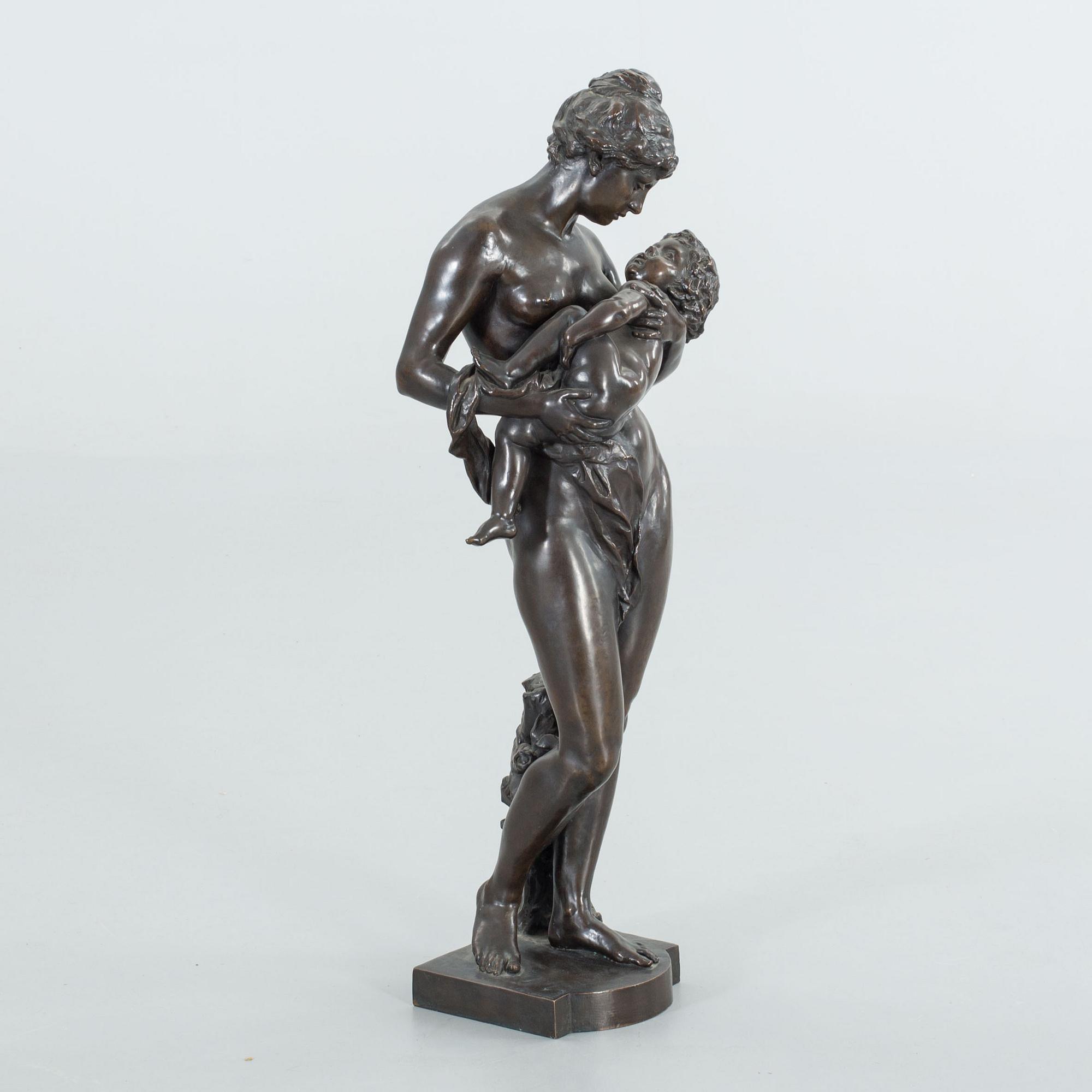 ROBERT BAERWALD, bronze. Signed, -96. Aktien Gesellschaft vermals H.Gladenbeck & Sohn Berlin Friedrichshagen.