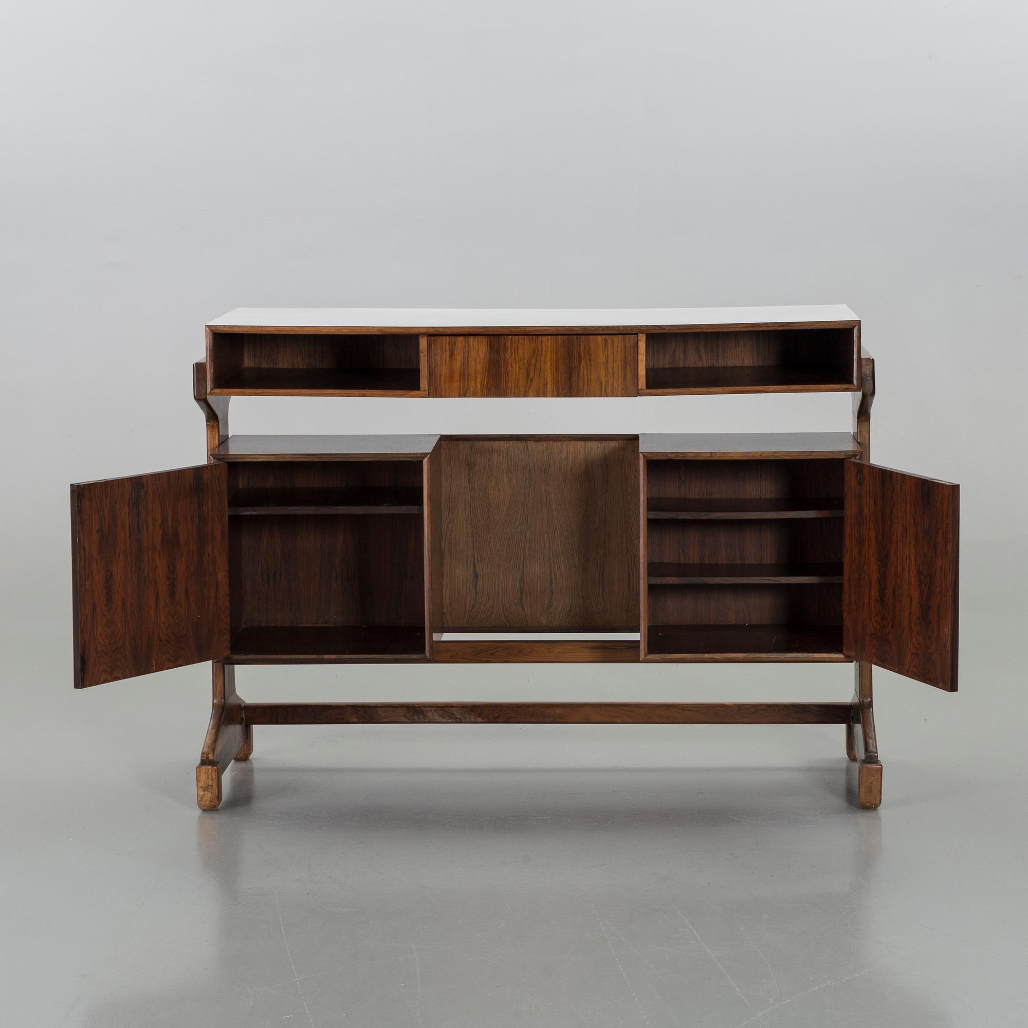 A Jean Gillon counter/cocktail cabinet, WoodArt Brazil, 1960:s.