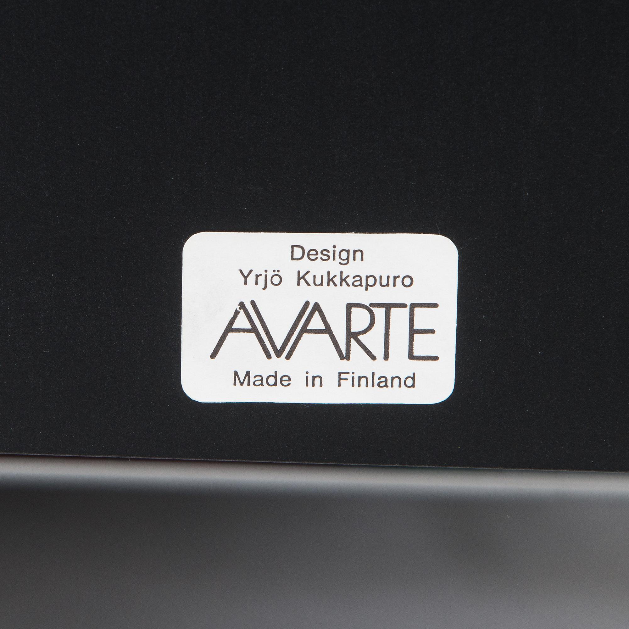 Yrjö Kukkapuro, A 1980s  'Experiment' open armchair for Avarte, Finland.