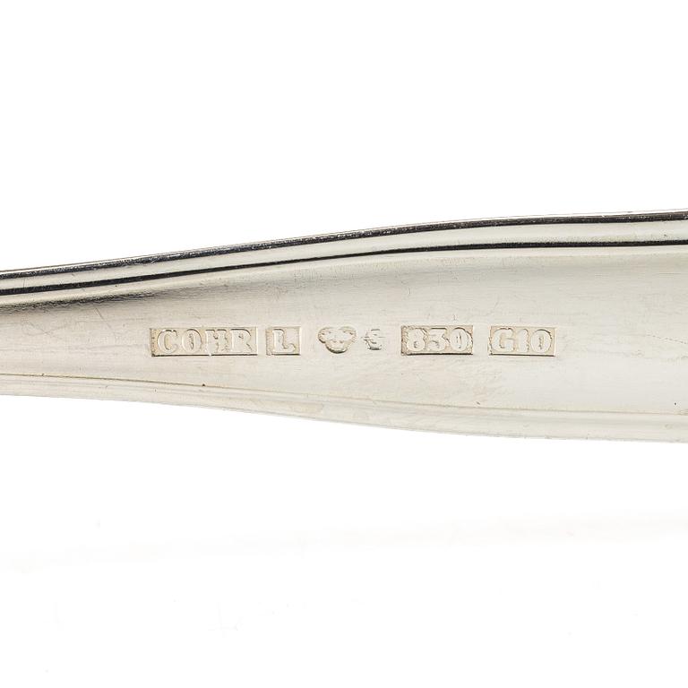 A Danish silver cutlery set, “Sachsisk”, Cohr, Swedish import mark ( 121 pieces).