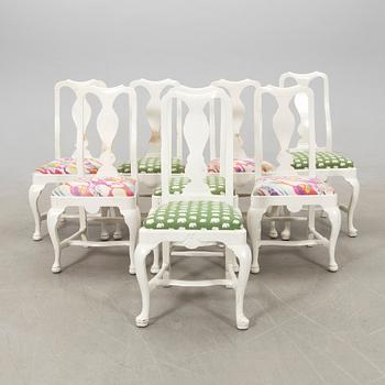 Chairs 8 pcs late Baroque and late Baroque style 17/20th century.