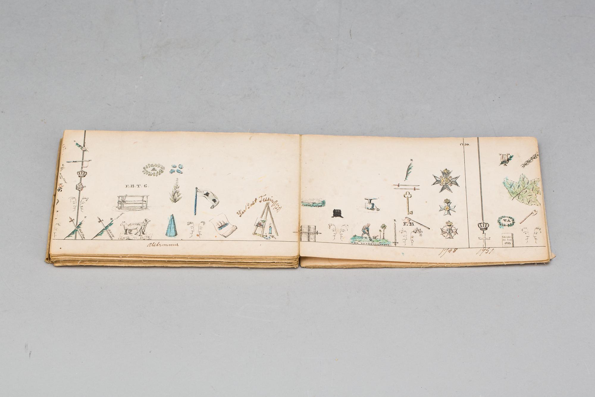 HÄFTE, KORSRIDDARNAS HISTORIELÄNGD, gravyr, 1800-talets första del.