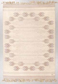A carpet, double weave, ca 235-237 x 165-166 cm, signed ML (according to the owner Margareta Lundahl).