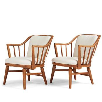 439. John Kärnhagen, a pair of armchairs, Swedish Modern, 1930-40s.