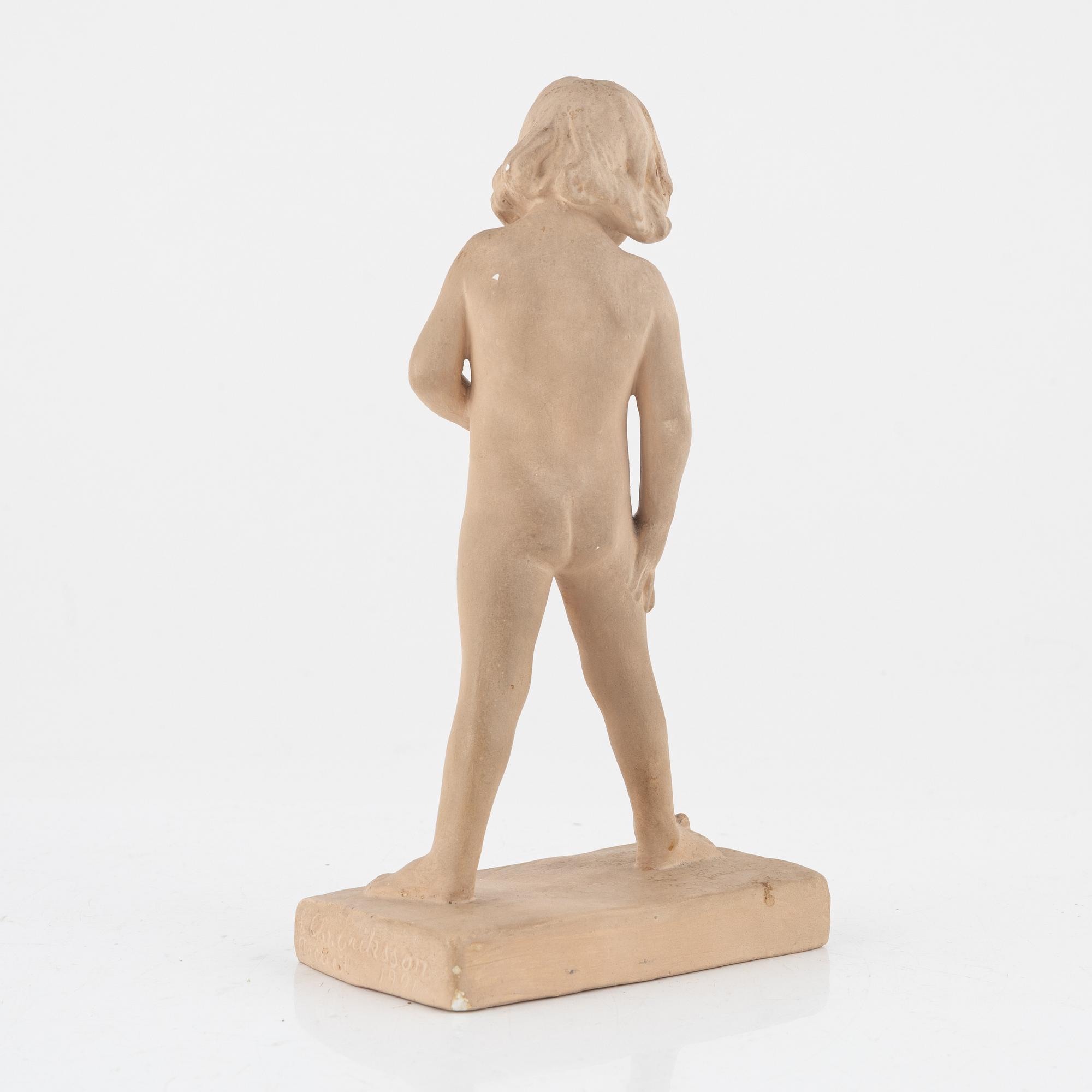 Christian Eriksson, a plaster sculpture, signed.