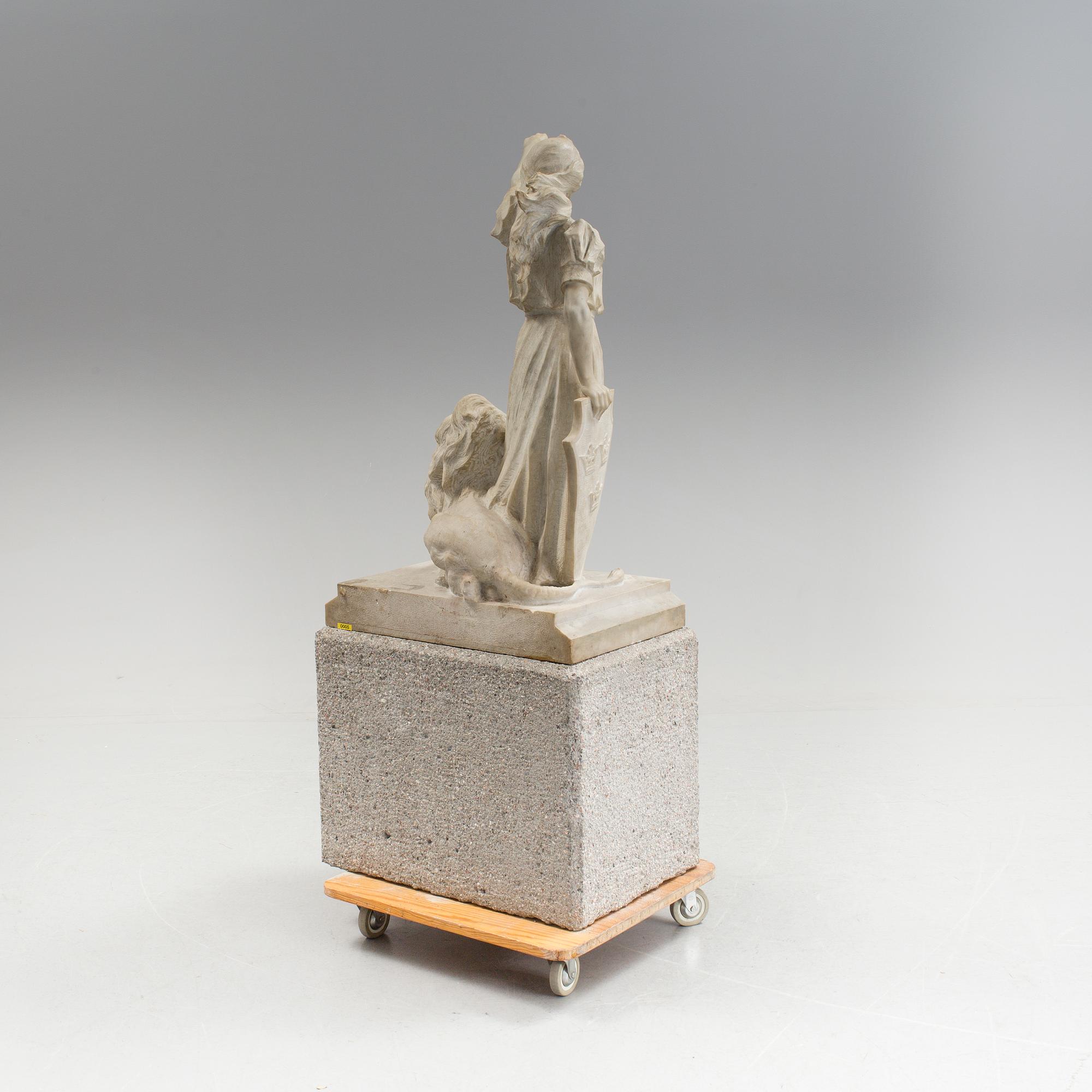 RUGGERO DONDÉ, sculpture, marble, signed Ruggero Donde - Verona.