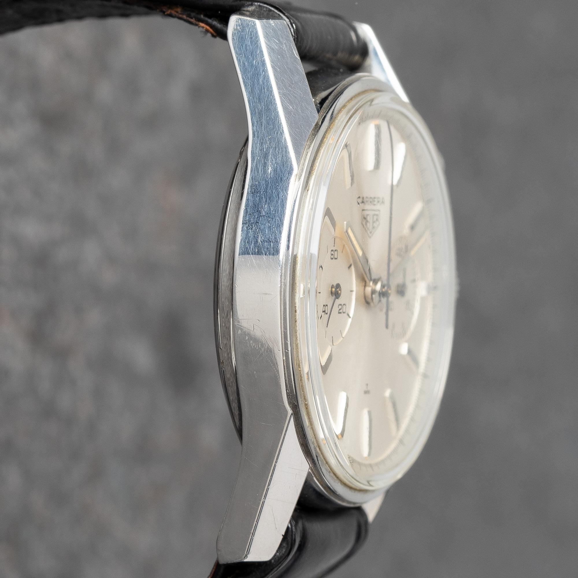 Heuer, Carrera 45, chronograph, ca 1965.