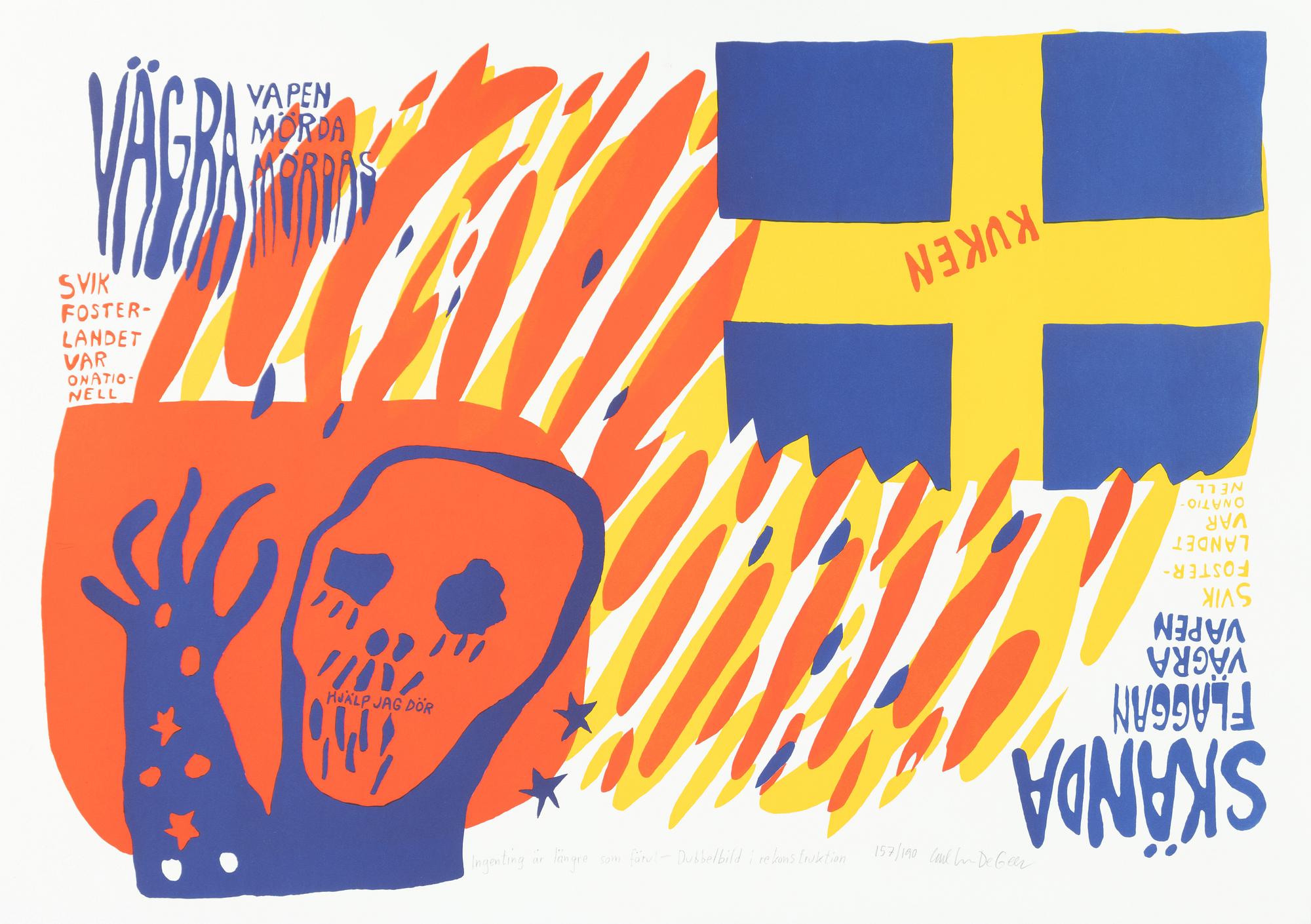 Carl Johan De Geer,  "Ingenting är längre som förut - Dubbelbild i rekonstruktion".