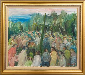 Einar Emland,  oil on canvas, signed.