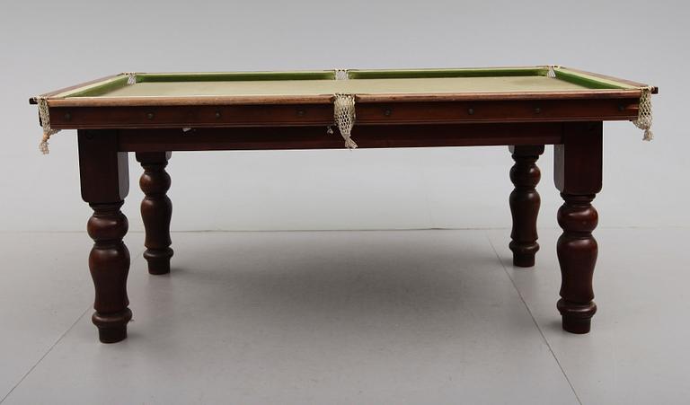 BILJARDBORD, 1900-talets första hälft.