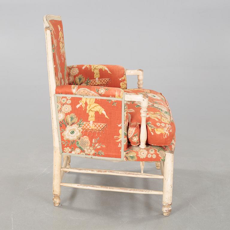 A 19th century armchair.