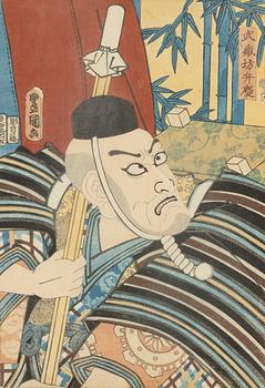 Utagawa Kunisada, Kabukiskådespelare.