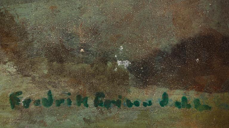 FREDRIK FRISENDAHL, olja på pannå, signerad.