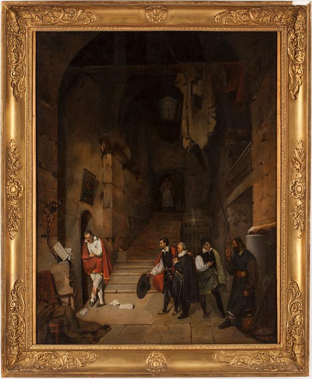 OKÄND KONSTNÄR, olja på duk, 1800-tal.