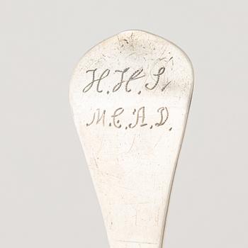 A Swedish Silver Rat-Tail Spoon, mark of Magnus Myrman, Norrköping before 1735.