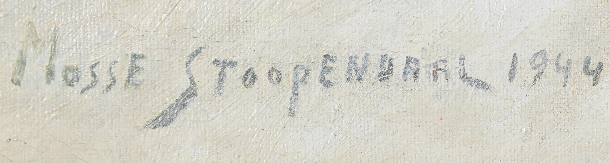 Mosse Stoopendaal, olja på duk, signerad och daterad 1944.