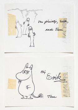 Tove Jansson, teckningar, 2 st.
