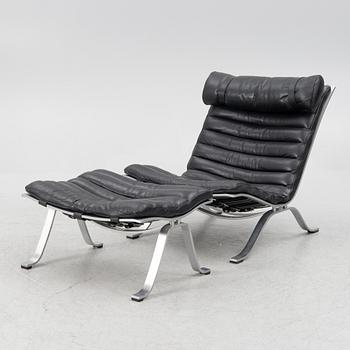 Arne Norell, "Ari", fåtölj med fotpall, Norell Möbel AB.
