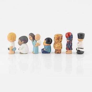 Lisa Larson, figurines, 7 pcs, stoneware, Gustavsberg.