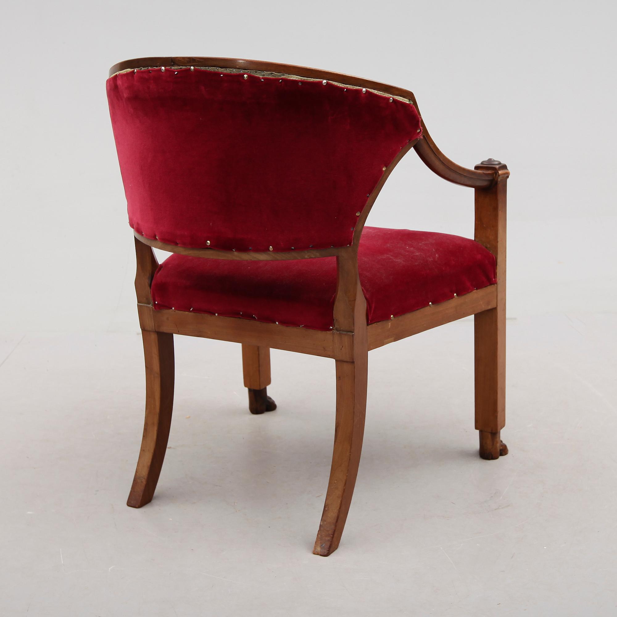 SKRIVSTOL, empirestil, 1800-talets andra hälft.