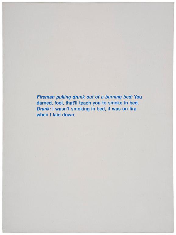 Richard Prince, "Untitled (joke)".