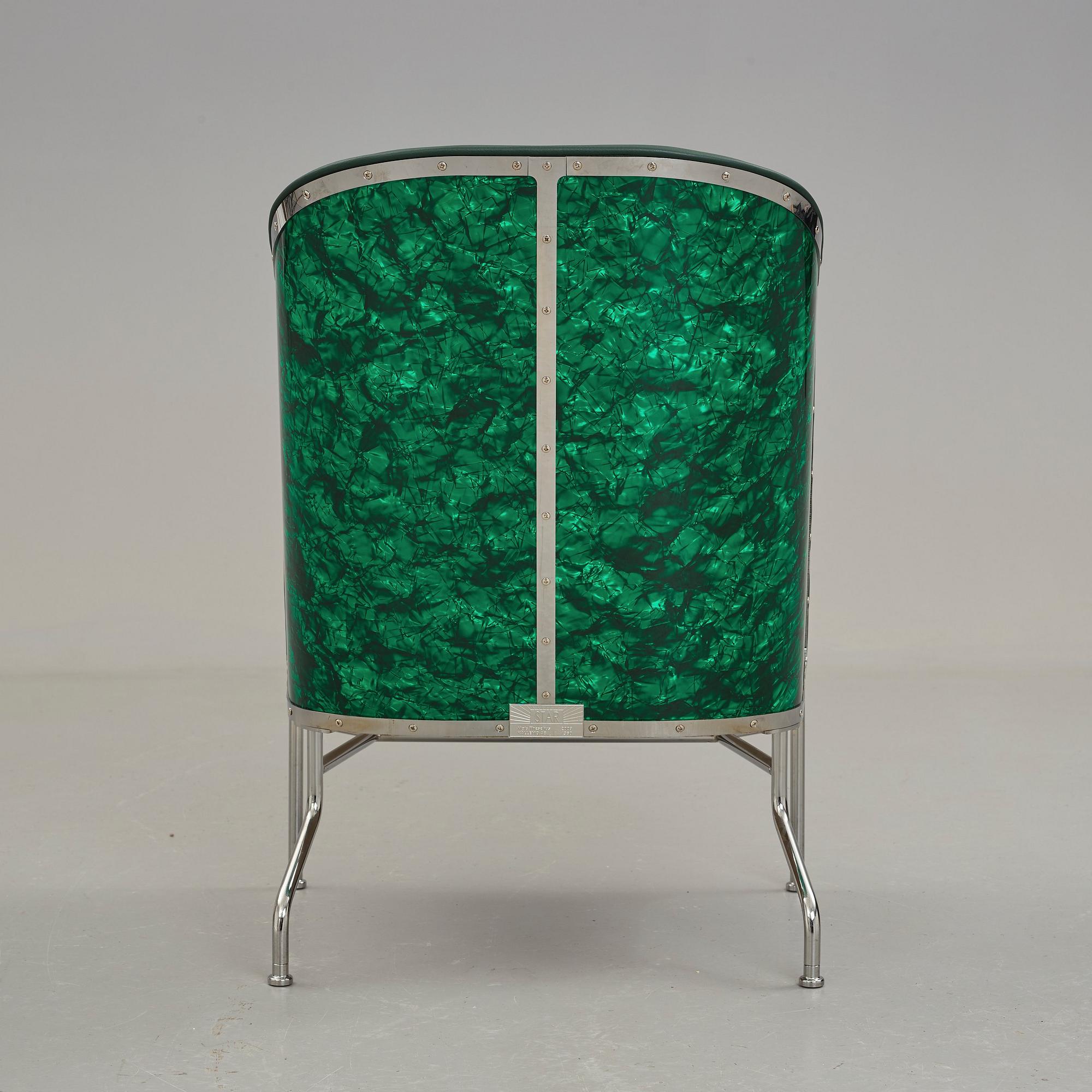 Mats Theselius, a "Star" easy chair for Källemo Sweden, 2009.