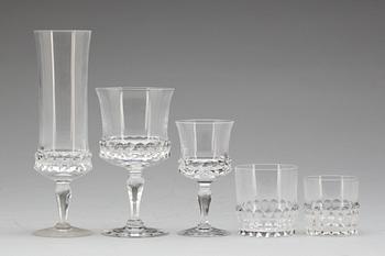 GLASSERVIS, 57 delar, "Silvia", Ingeborg Lundin, Orrefors.