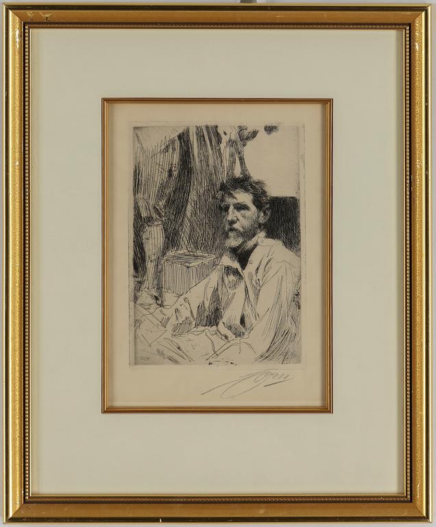 ANDERS ZORN, etching, 1897, signed.