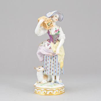 FIGURIN, porslin. Meissen, 1900-tal.