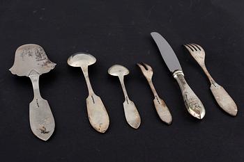 SILVERBESTICK, 34 st, "Tornedal", Oskar Strömbergs efterträdare, Haparanda, 1960-tal.