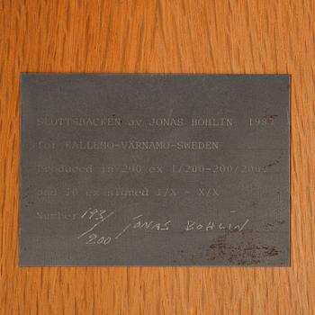 Jonas Bohlin, skåp, "Slottsbacken", ed. 193/200, Källemo, Värnamo, efter 1987.