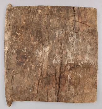 SKÅPSDÖRR, skuret trä, möjligen Dogon, Mali, Afrika.