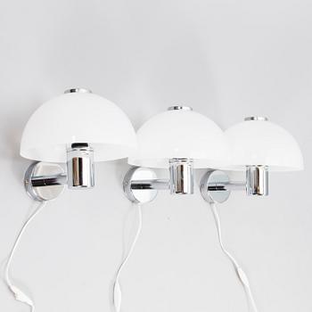 HEIKKI TURUNEN and TIMO SAARNIO, Three "Valio", wall lamps for Orno.