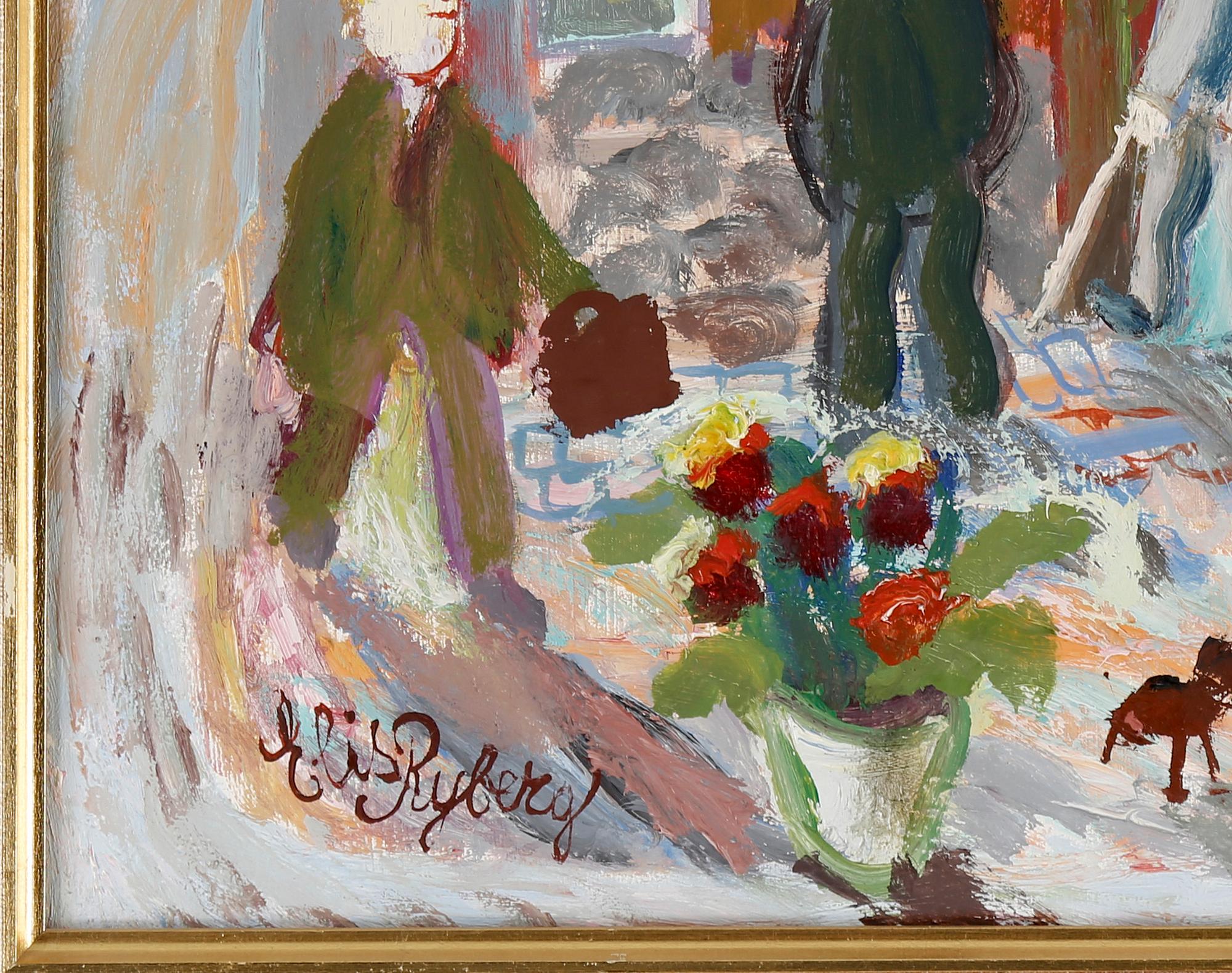 ELIS RYBERG, olja på pannå, signerad, daterad 1973 á tergo.