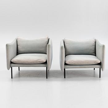 Andreas Engesvik, a pair of 'Tiki' easy chairs, Fogia.