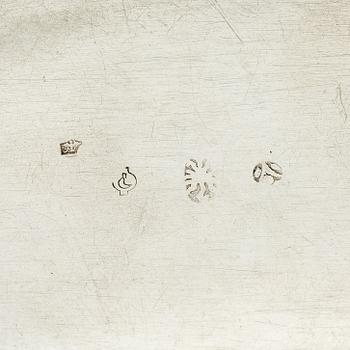 Three silver boxes with lid, Central Europe 18th/19th century.