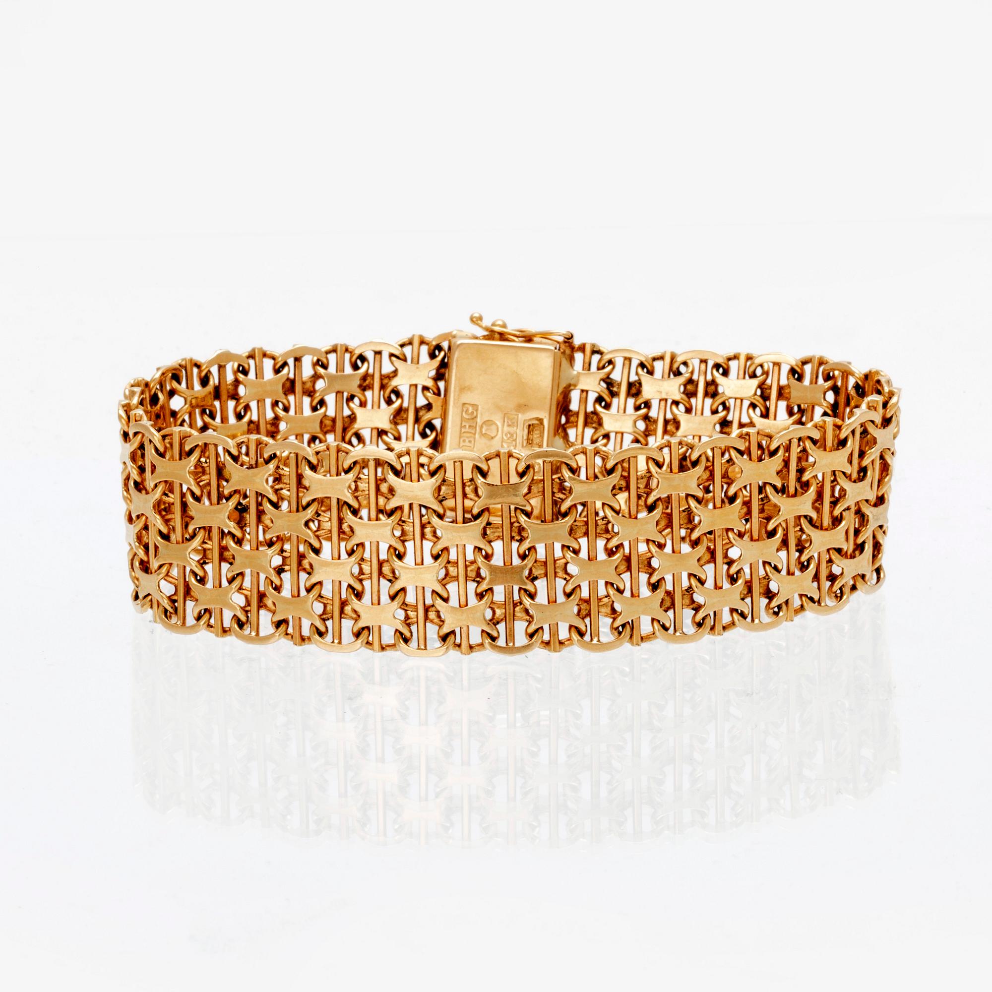 An 18K gold bracelet, 1975.