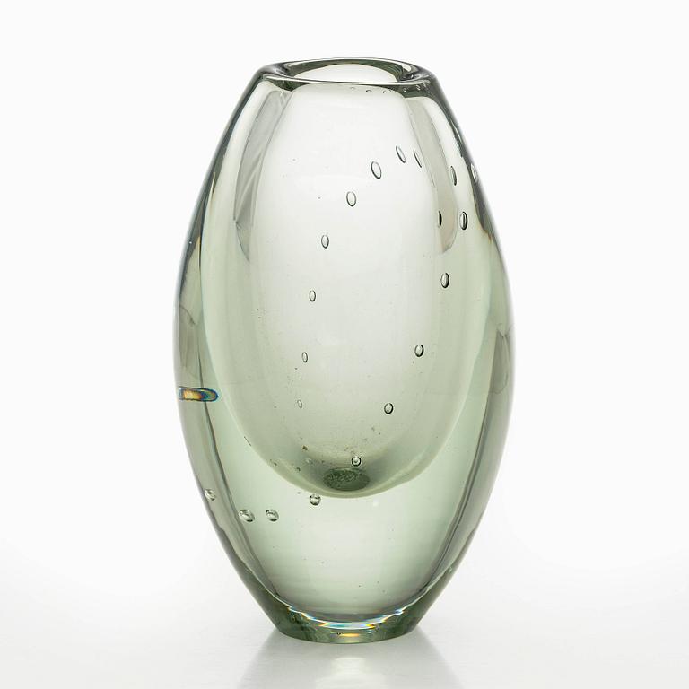 Gunnel Nyman, maljakko, "Helminauha", signeerattu G. Nyman, Nuutajärvi Notsjö -54.