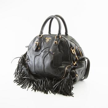 Prada, Väska "Cervo Patch Bauletto Fringe Bag".