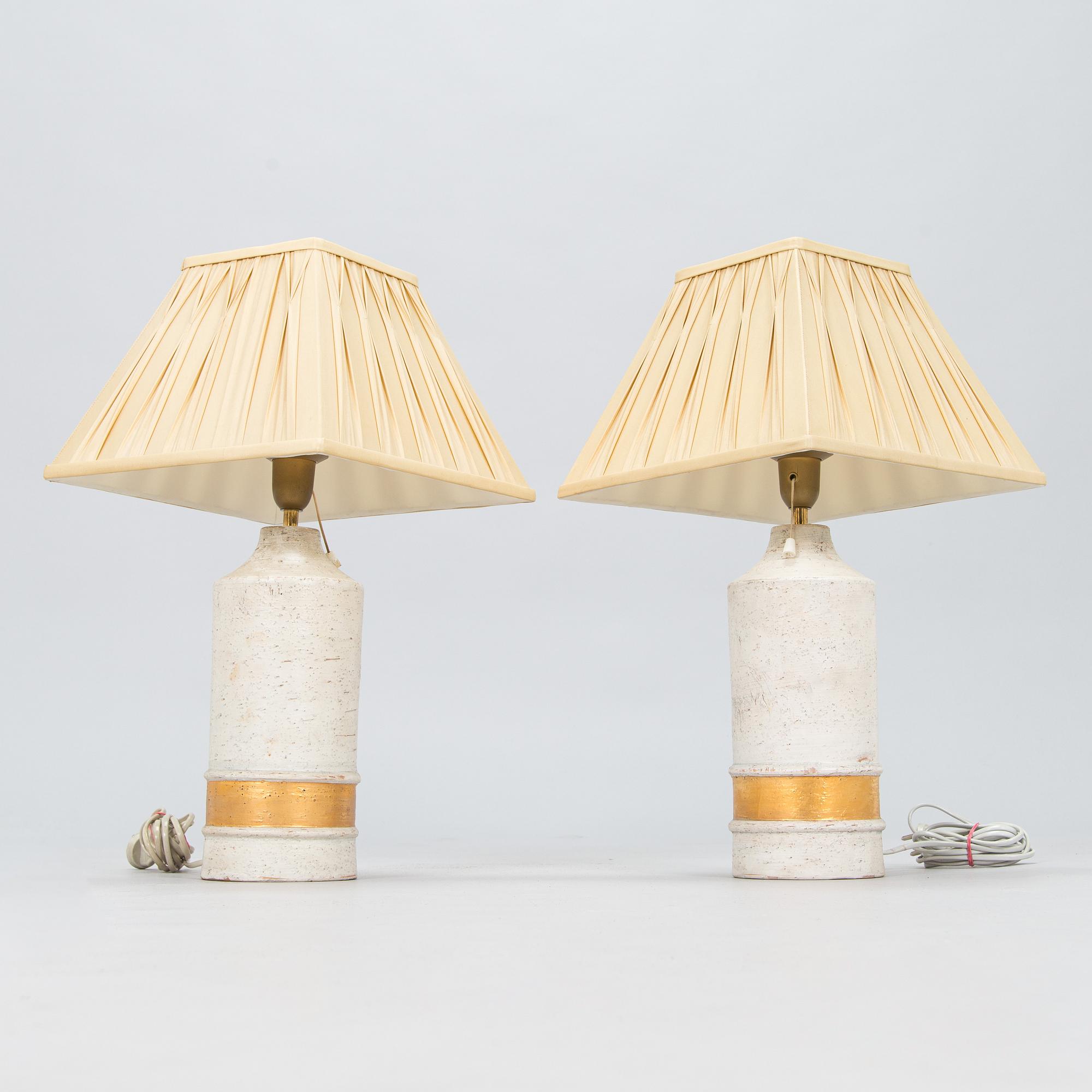 A pair of 1960/1970 table lamps for Bitossi.
