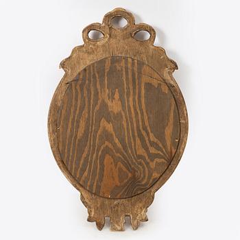 A pair of Gustavian one-light girandole mirrors, 20th century.