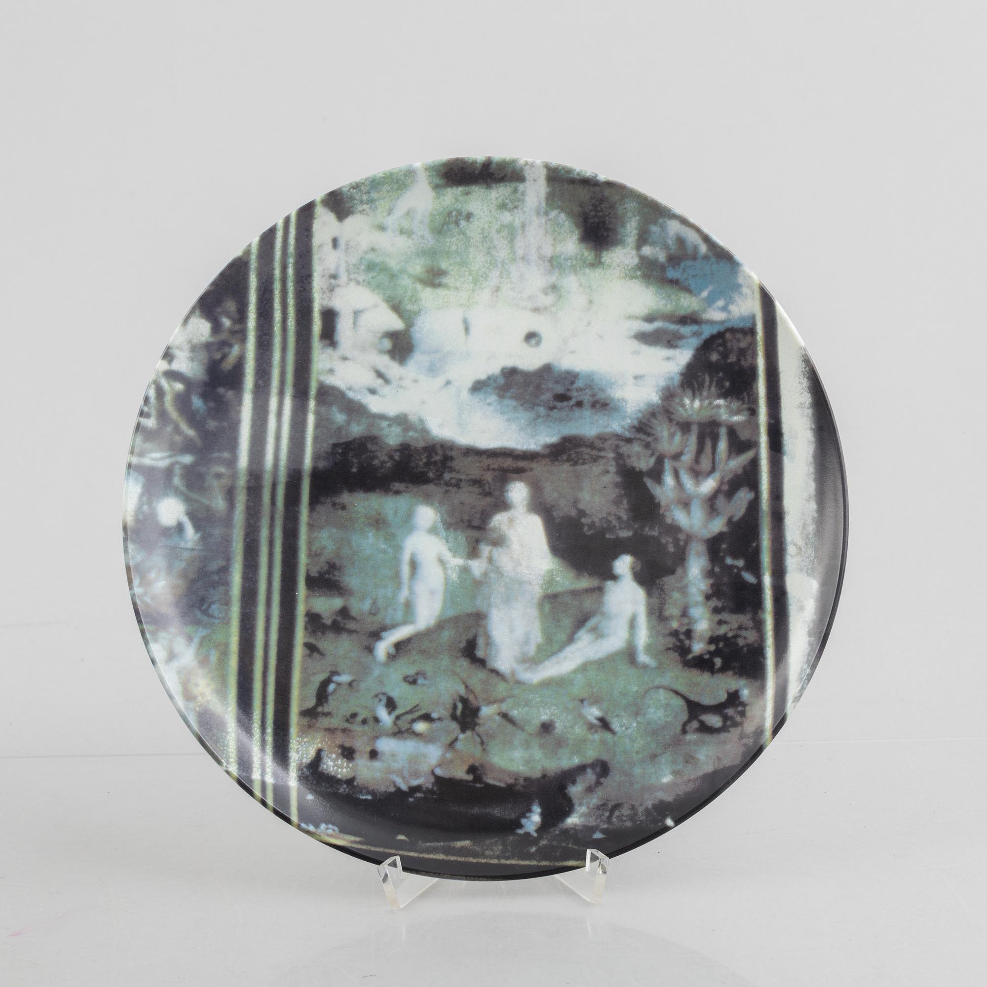 Robert Rauschenberg, tallrikar, 5 st, exclusive edition för Guggenheim Museum, USA, 1997.