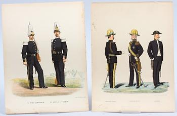 FÄRGLITOGRAFIER, 16 st. 1890-tal.