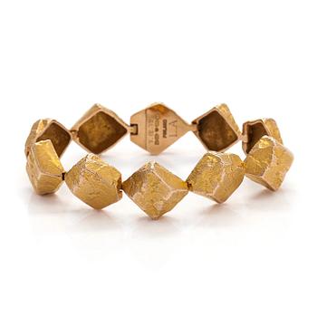 Björn Weckström, rannekoru, "Koskikivet", 14K kultaa.