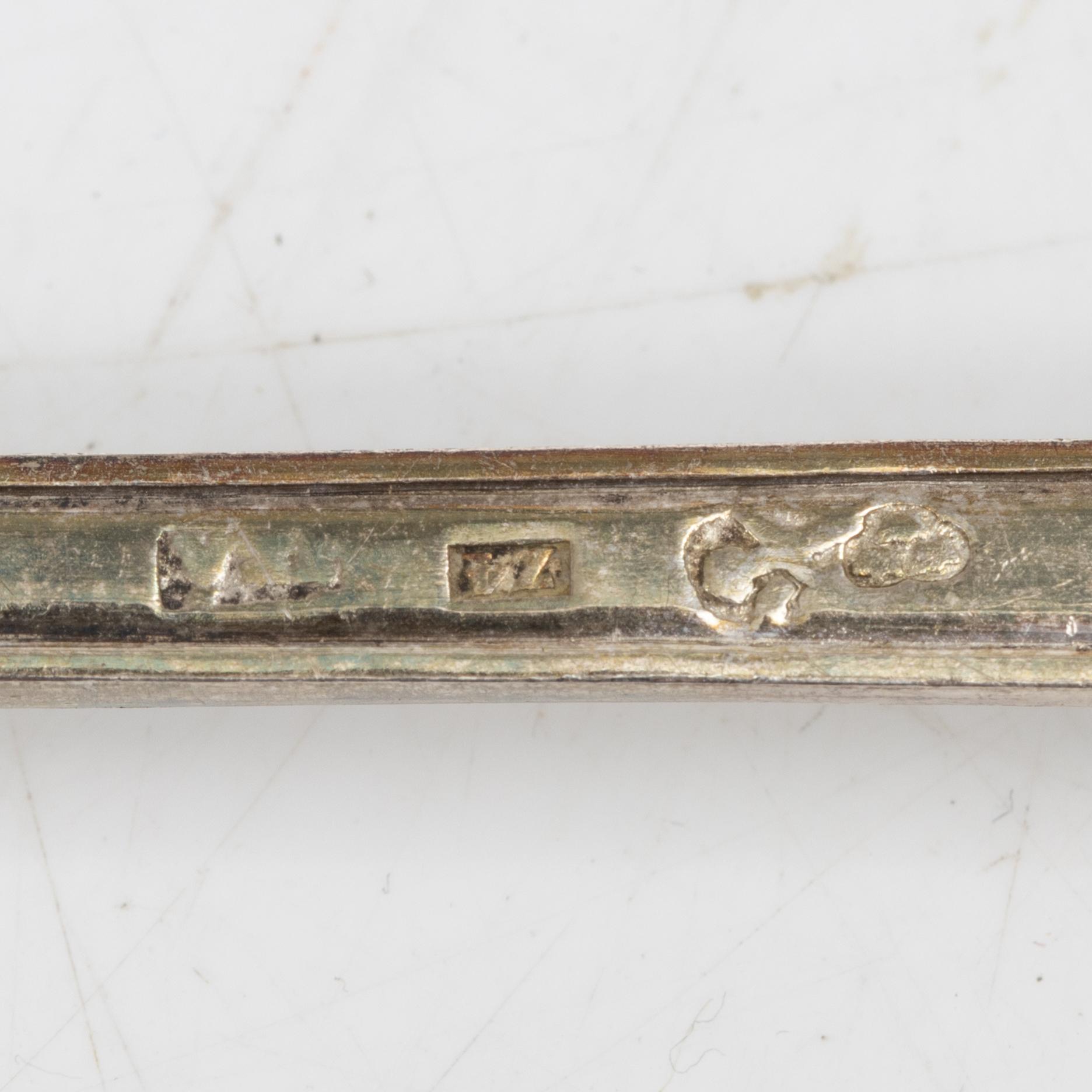 Cutlery, 20 pieces, silver, 19th-20th century.